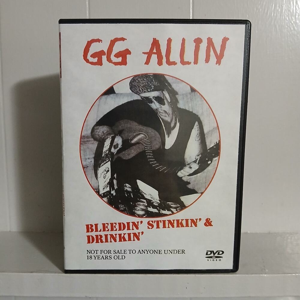GG Allin Bleedin Stinkin & Drinkin DVD Acoustic Punk Rock